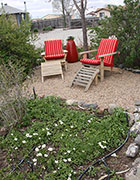 Meadow Anemone & Adirondac Chairs
