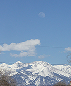 Moon Over Snowy Blanca